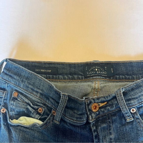 Lucky Brand Easy Rider Straight Cropped Jeans size 28/6 - Picture 3 of 7